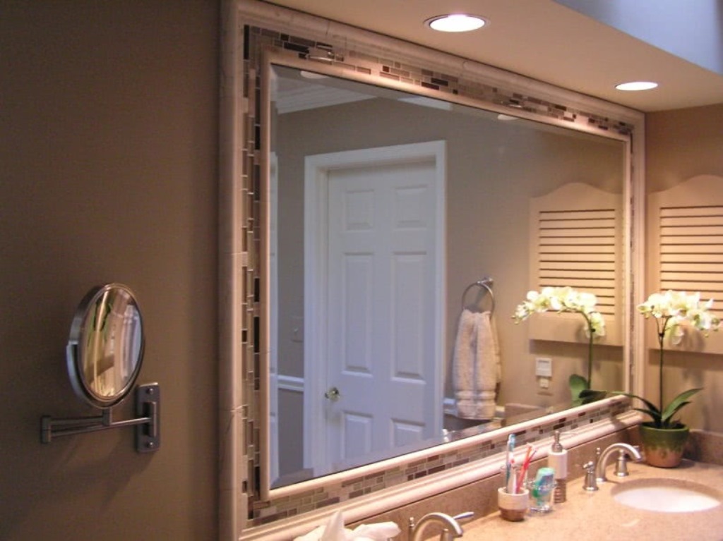  для зеркал зеркало навесное с багетом рама из багета зеркало обычное --в ванной --вариант2